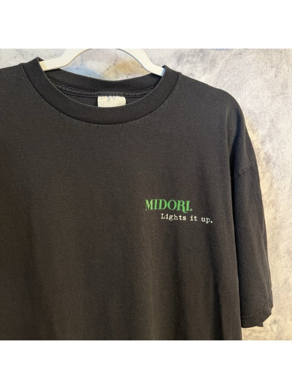 Vintage Midori Light it Up T Shirt Mens XL Black Y2K 90s